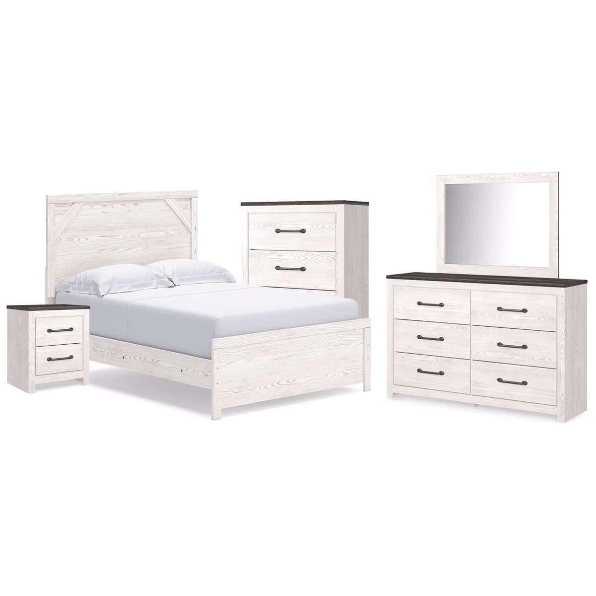 Gerridan Full Panel Bed, Dresser, Mirror, Chest and Nightstand - Image 2