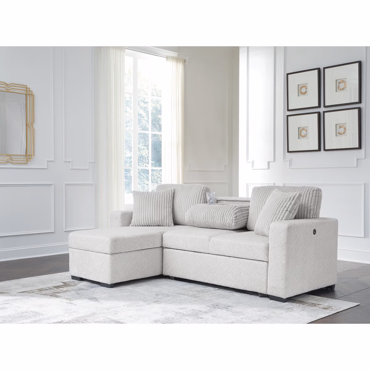 Wohlen 2-Piece Sectional with Pop Up Sleeper and Chaise - Image 14
