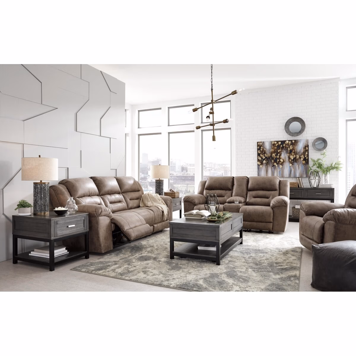 Stoneland Power Reclining Sofa, Loveseat and Recliner - Image 15