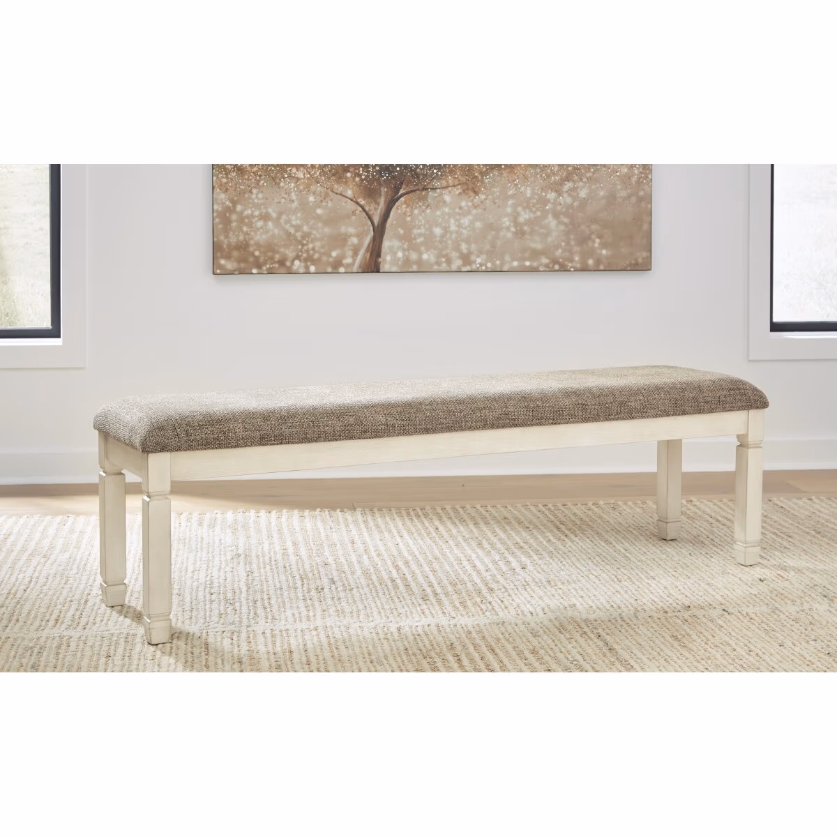 Bolanburg Dining Table, 6 Chairs and Bench - Image 12