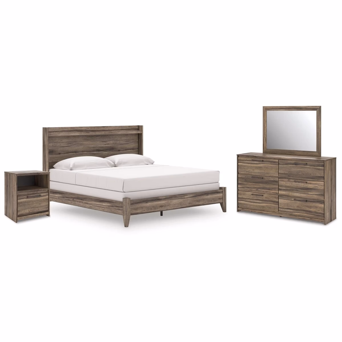 Elbrim King Panel Bed, Dresser, Mirror and Nightstand - Image 2
