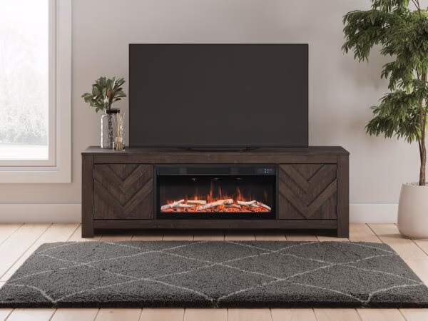 Cayboni 71" TV Stand with Electric Fireplace - Image 3