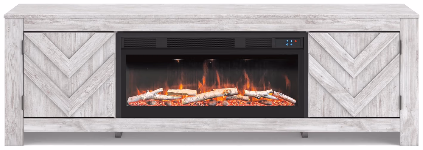 Cayboni 71" TV Stand with Electric Fireplace