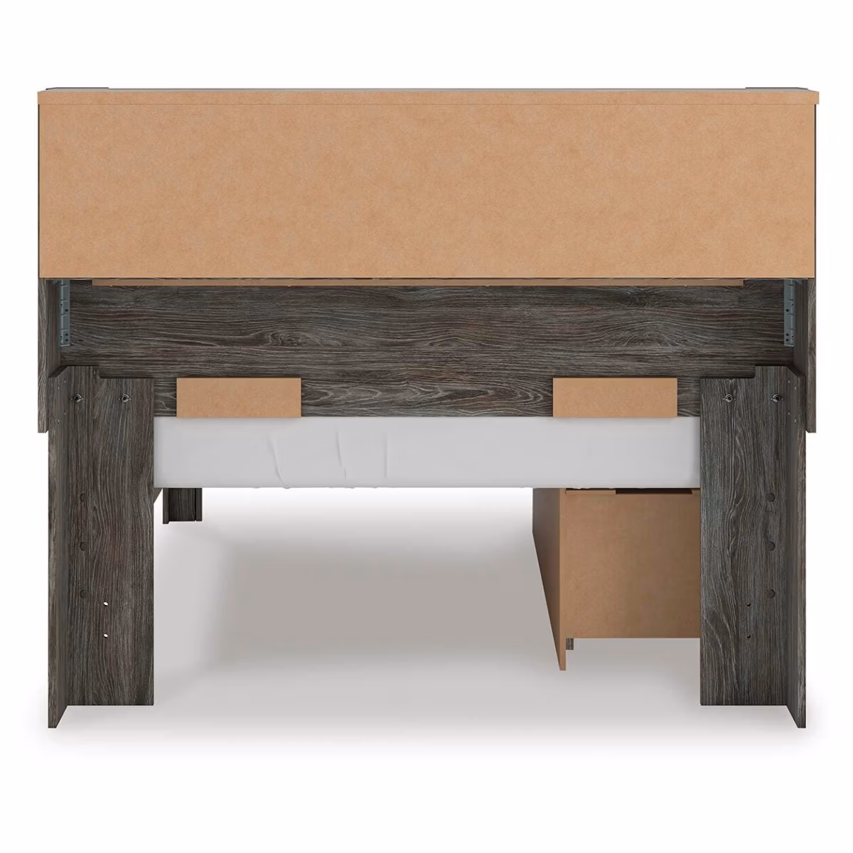 Frandern Full Bookcase Panel Bed with Storage - Image 6