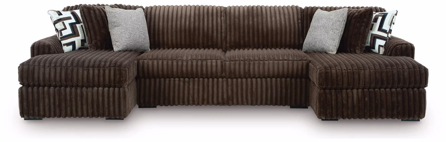 Midnight-Madness 3-Piece Sectional with Chaise
