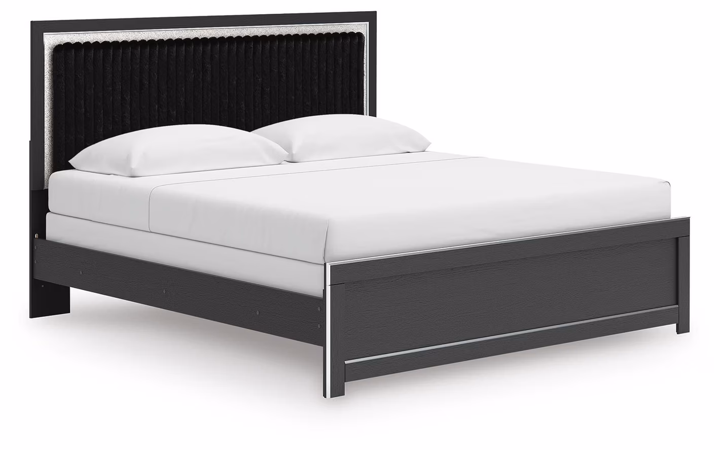 c6a4d88ad2e207d7097f95b0bfbf0f98 Zuraleus King Upholstered Panel Bed - Image 1