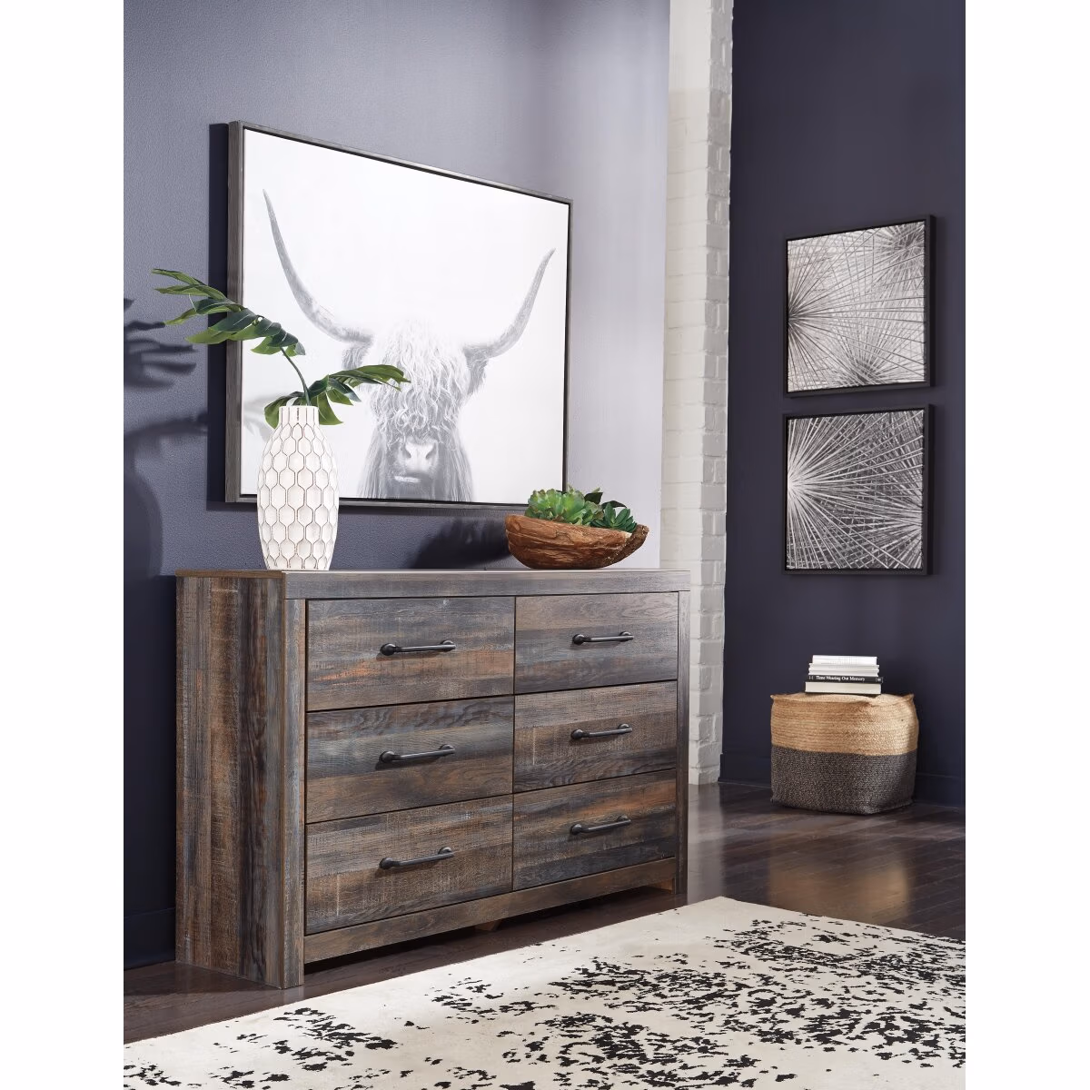 Drystan Queen Bookcase Bed, Dresser and Chest - Image 10