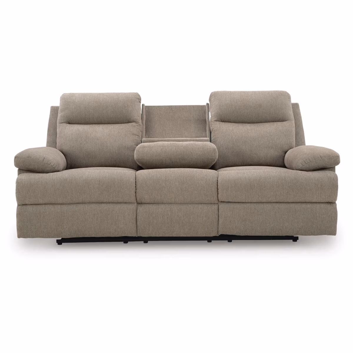 Side-Swipe Reclining Sofa with Drop Down Table - Image 6