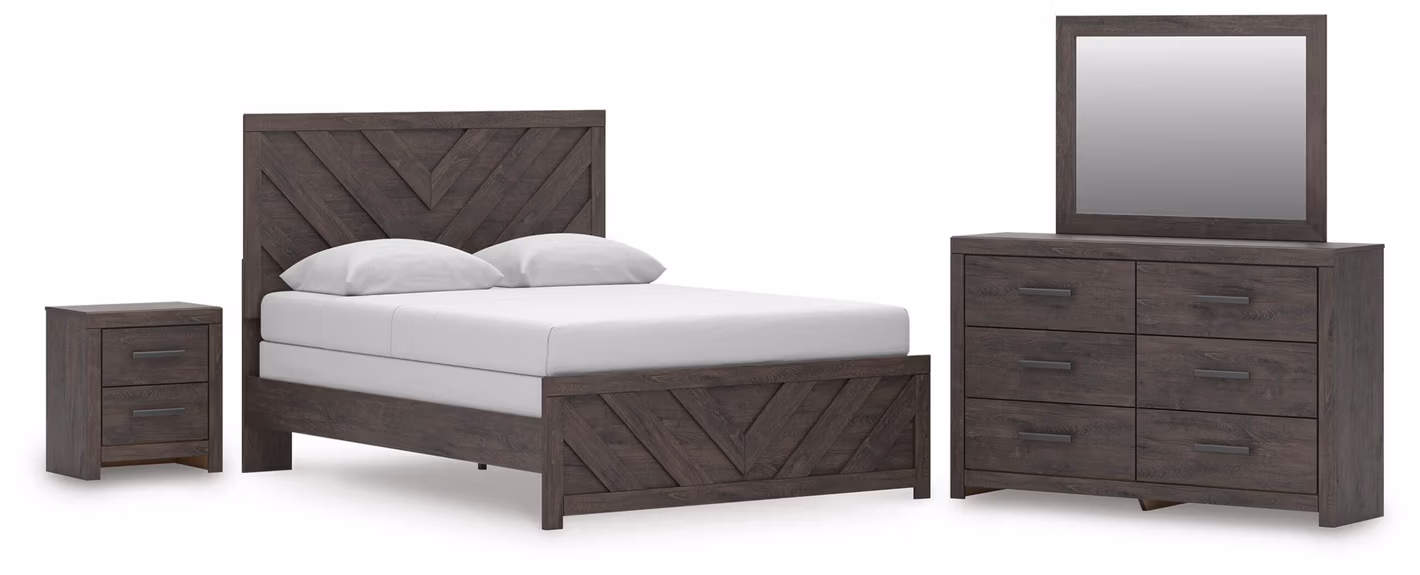 c7f88b8020e1a9bc4657546b01a0107a Prendonea Queen Panel Bed, Dresser, Mirror and Nightstand - Image 1