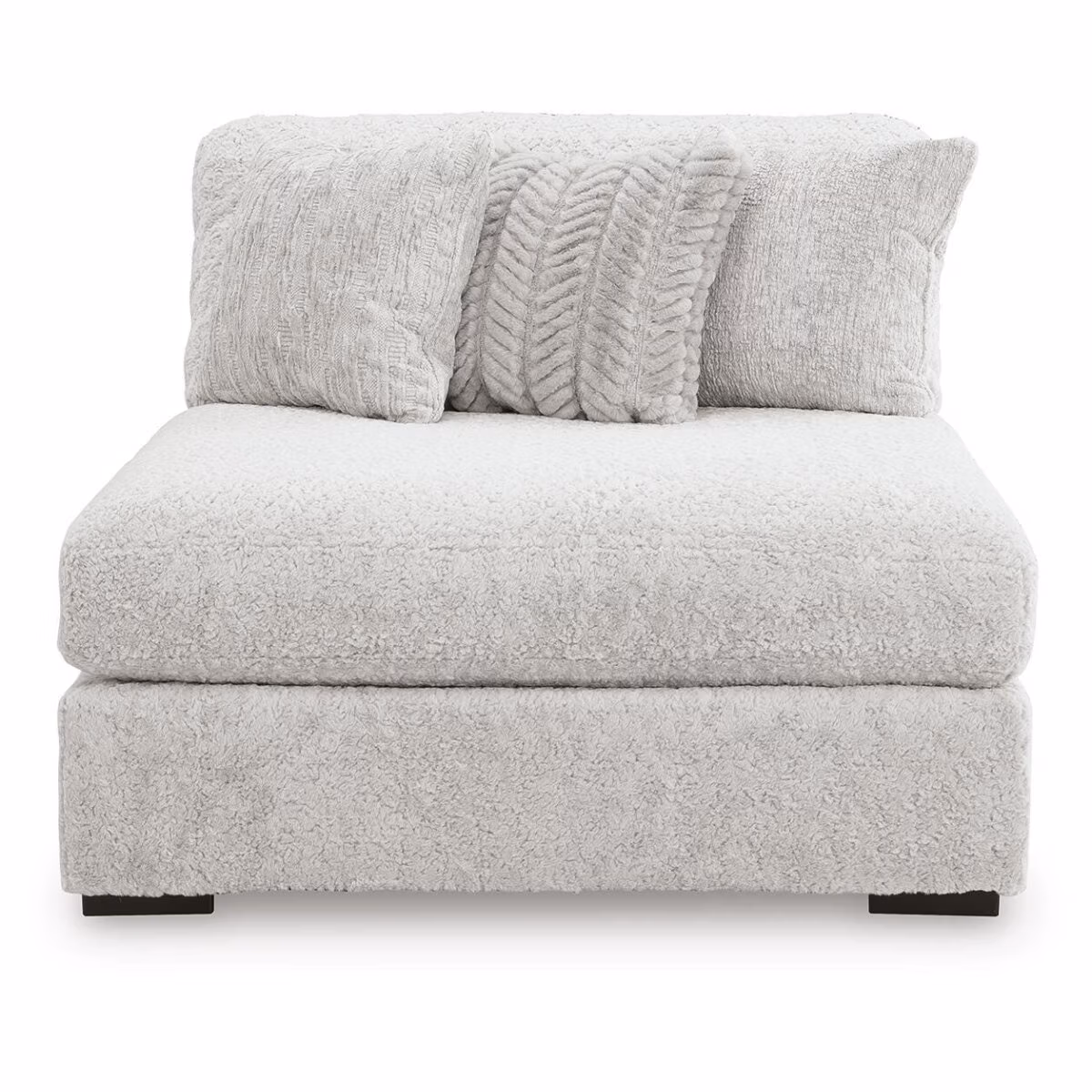 Cuddle Plush Oversized Armless Chaise - Image 4