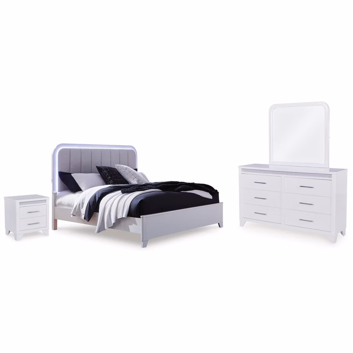 Jarlee Queen Upholstered Panel Bed - Image 2