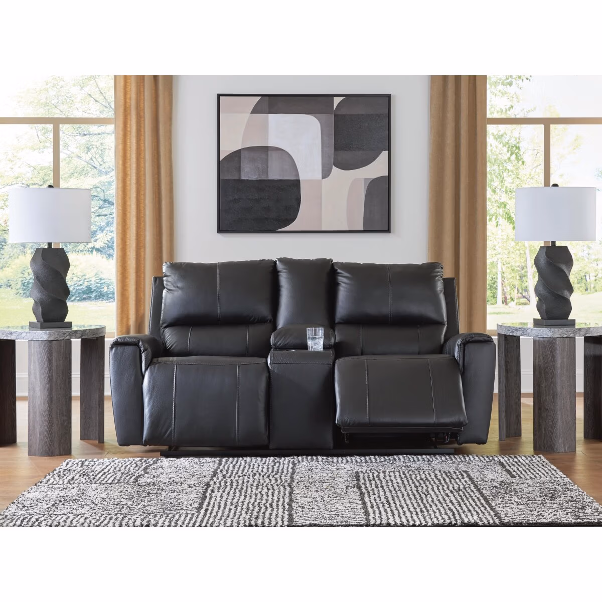Glossmore Reclining Loveseat with Console - Image 7