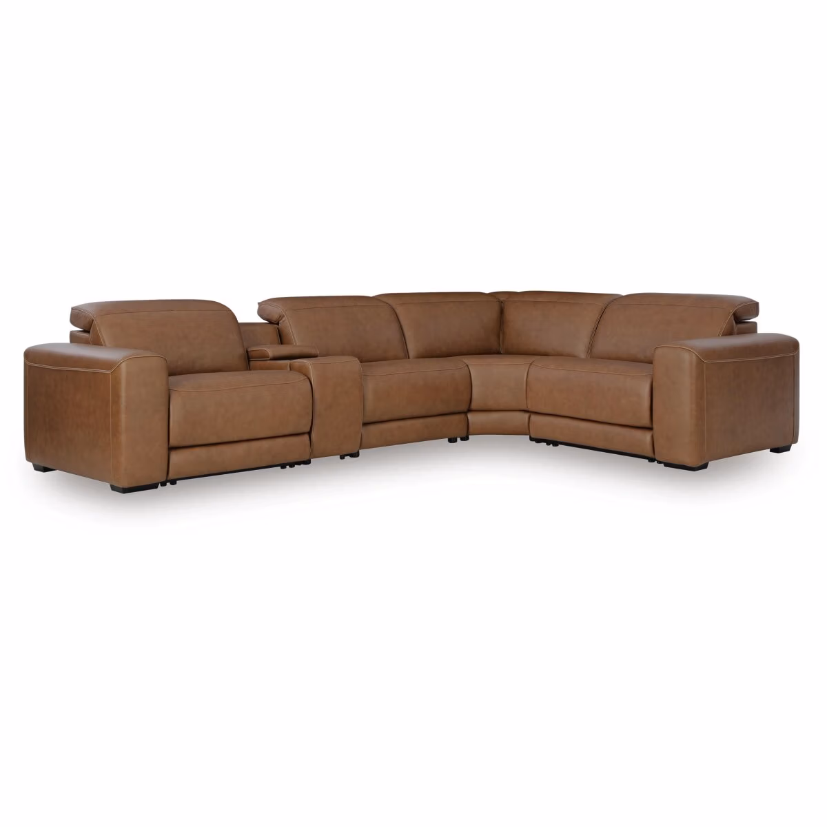 Magic Man 5-Piece Power Reclining Sectional with Console - Image 2
