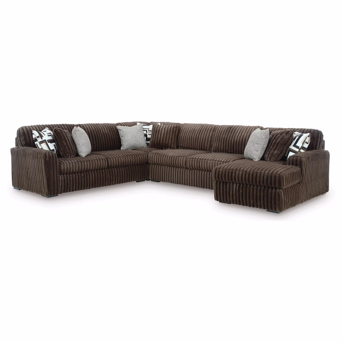 Midnight-Madness 4-Piece Sectional with Chaise - Image 2
