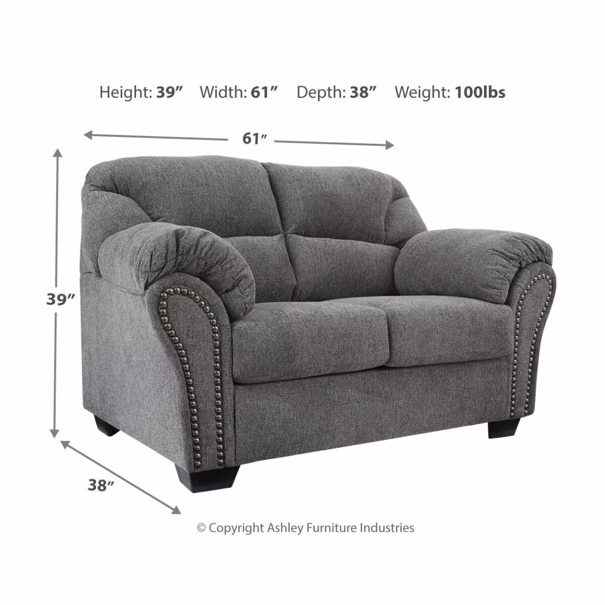 Allmaxx Loveseat - Image 5