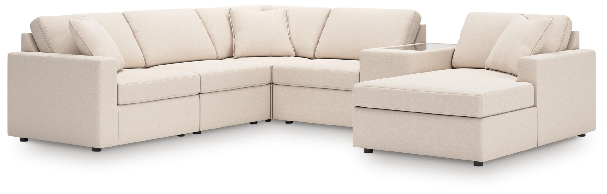 ccc539d3c21ffe298fcf2a46517f79dd Modmax 6-Piece Sectional with Chaise - Image 1