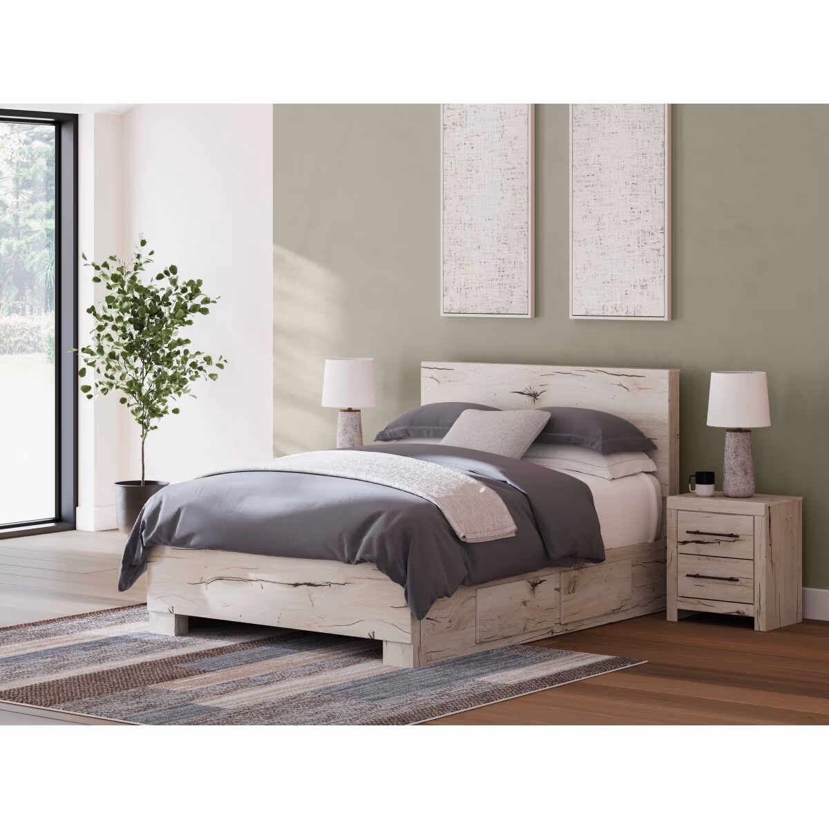 Lawroy Queen Panel Bed with Storage - Image 2