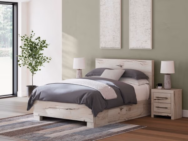 Lawroy Queen Panel Bed with Storage - Image 2