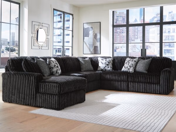 Midnight-Madness 6-Piece Sectional with Chaise - Image 2