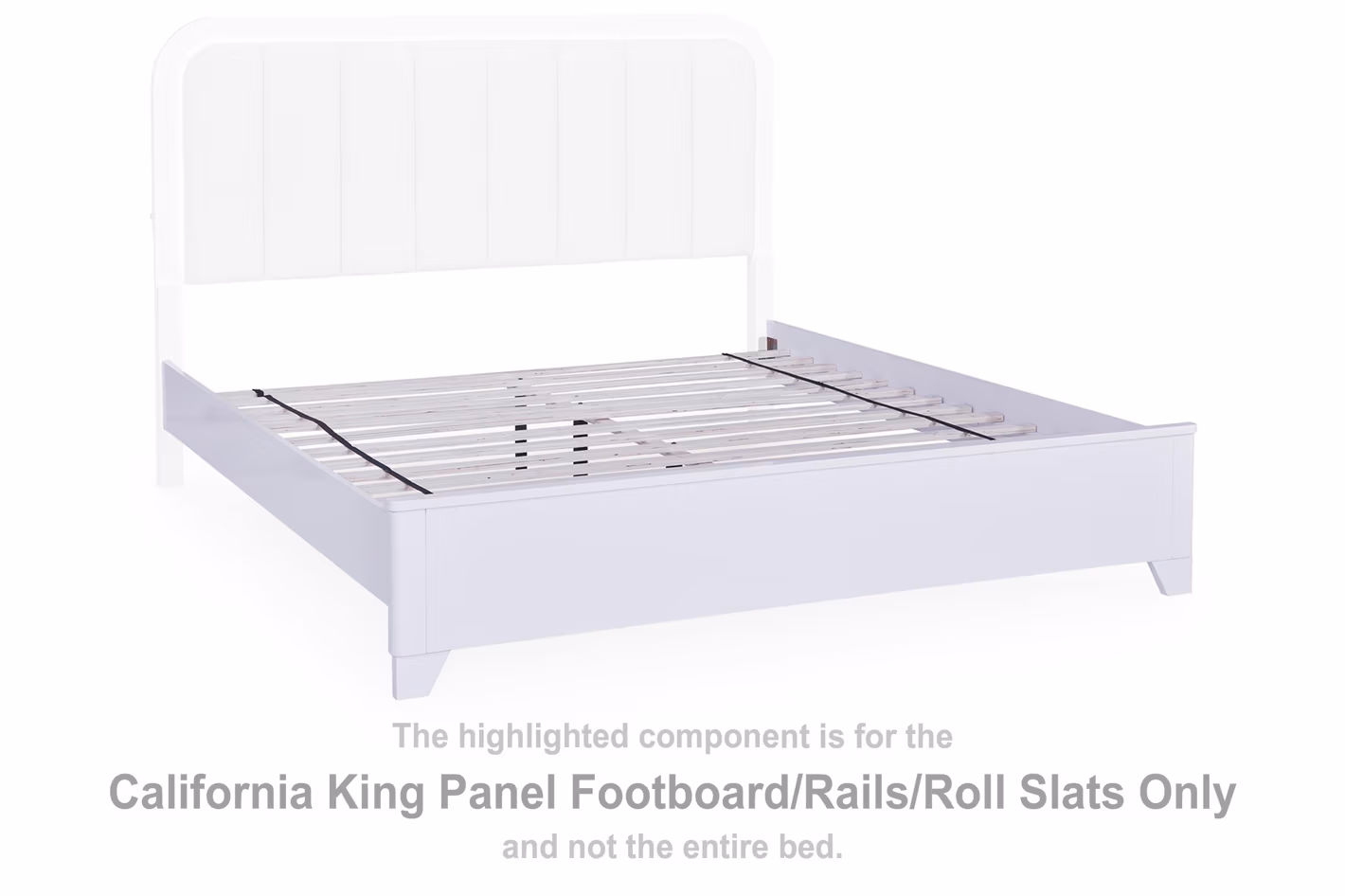Jarlee California King Panel Footboard/Rails/Roll Slats