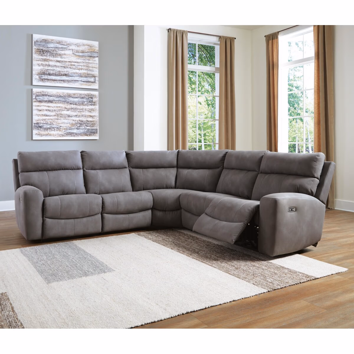 Next-Gen Durapella 5-Piece Power Reclining Sectional - Image 2