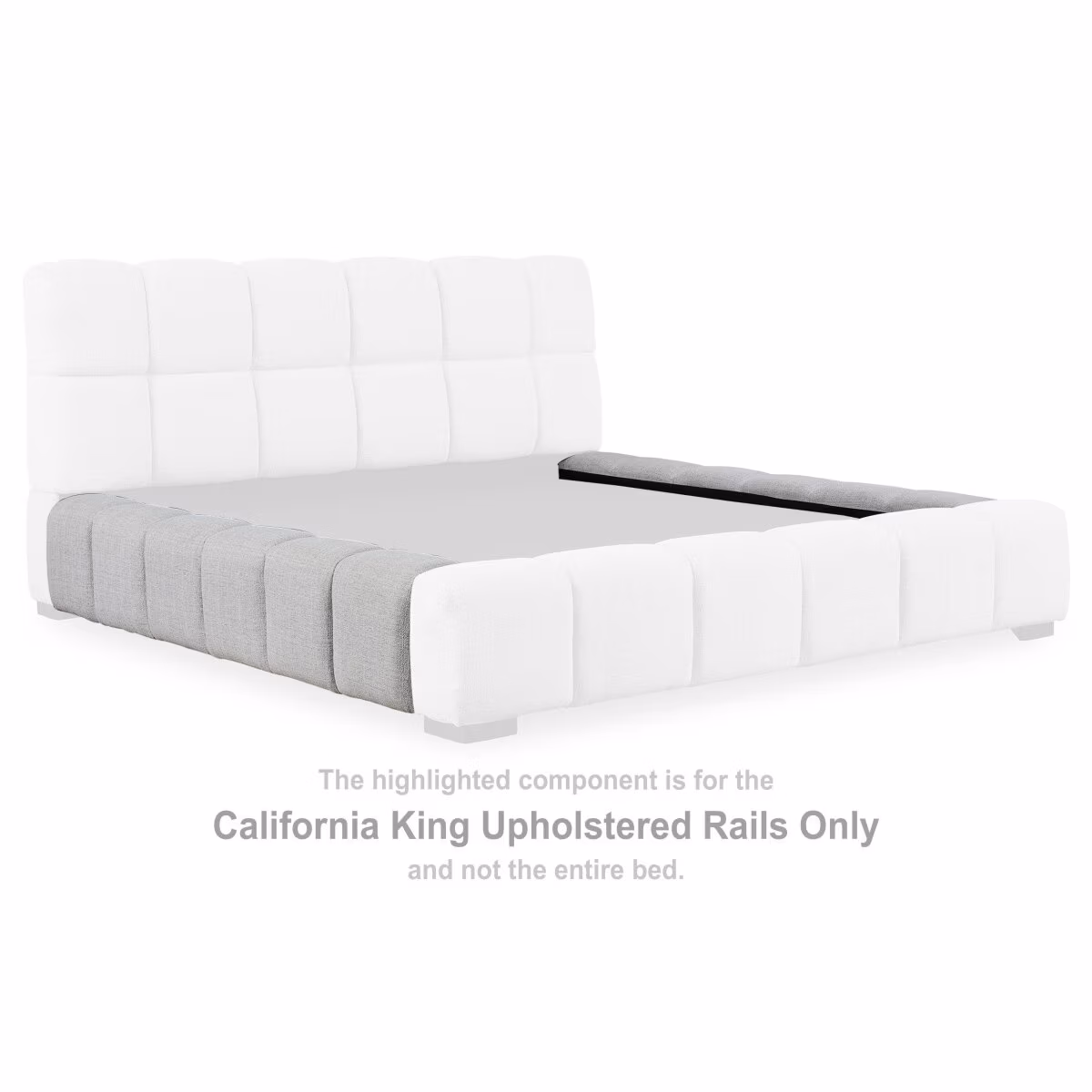 Grendusk California King Upholstered Rails - Image 2