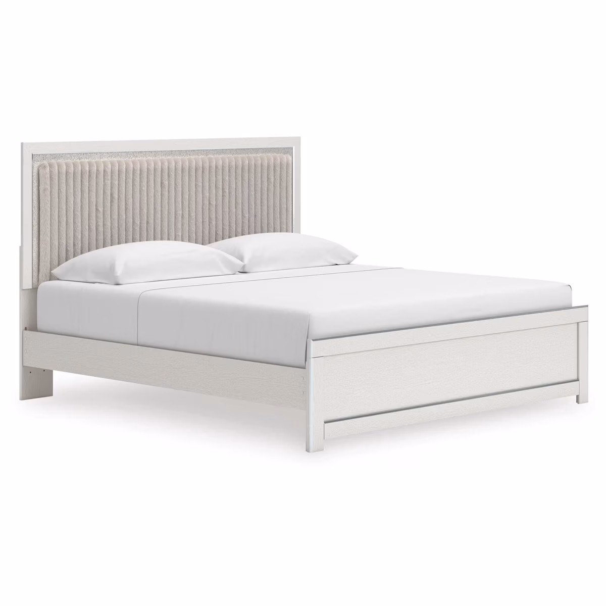 Zuraleus King Upholstered Panel Platform Bed - Image 2