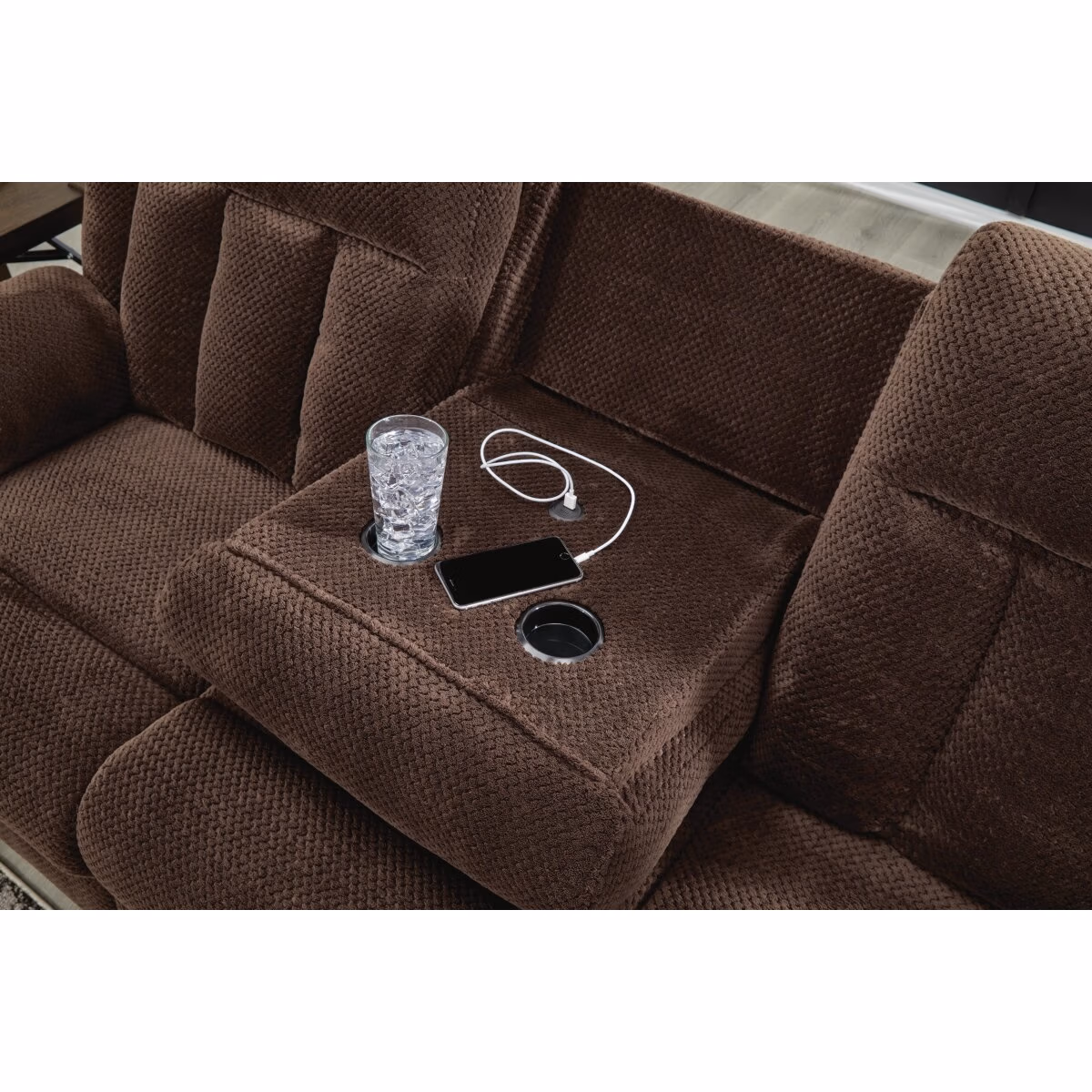 Observation Power Reclining Sofa with Drop Down Table - Image 8