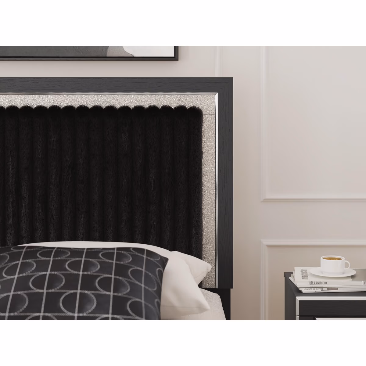 Zuraleus King Upholstered Panel Bed - Image 6