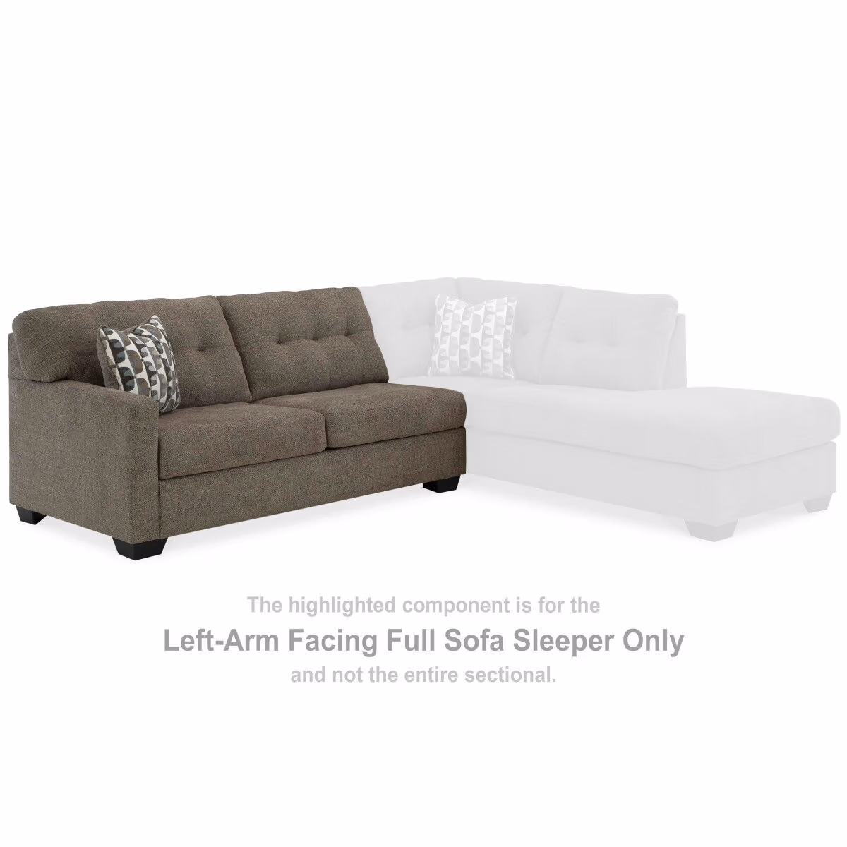 Mahoney Left-Arm Facing Full Sofa Sleeper - Image 3