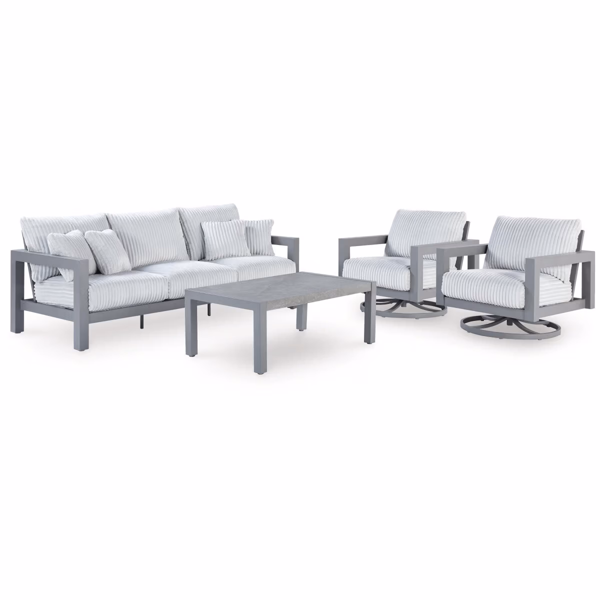 Hurley Park Outdoor Sofa, 2 Lounge Chairs and Coffee Table - Image 2