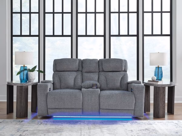 Studio Cave Power Reclining Loveseat with Console - Image 3