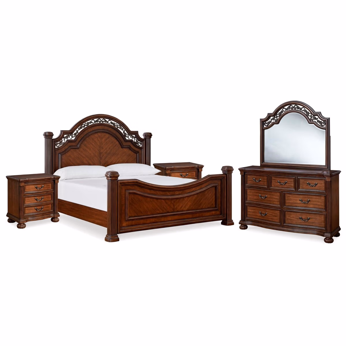 Lavinton King Poster Bed, Dresser, Mirror and Nightstand - Image 2