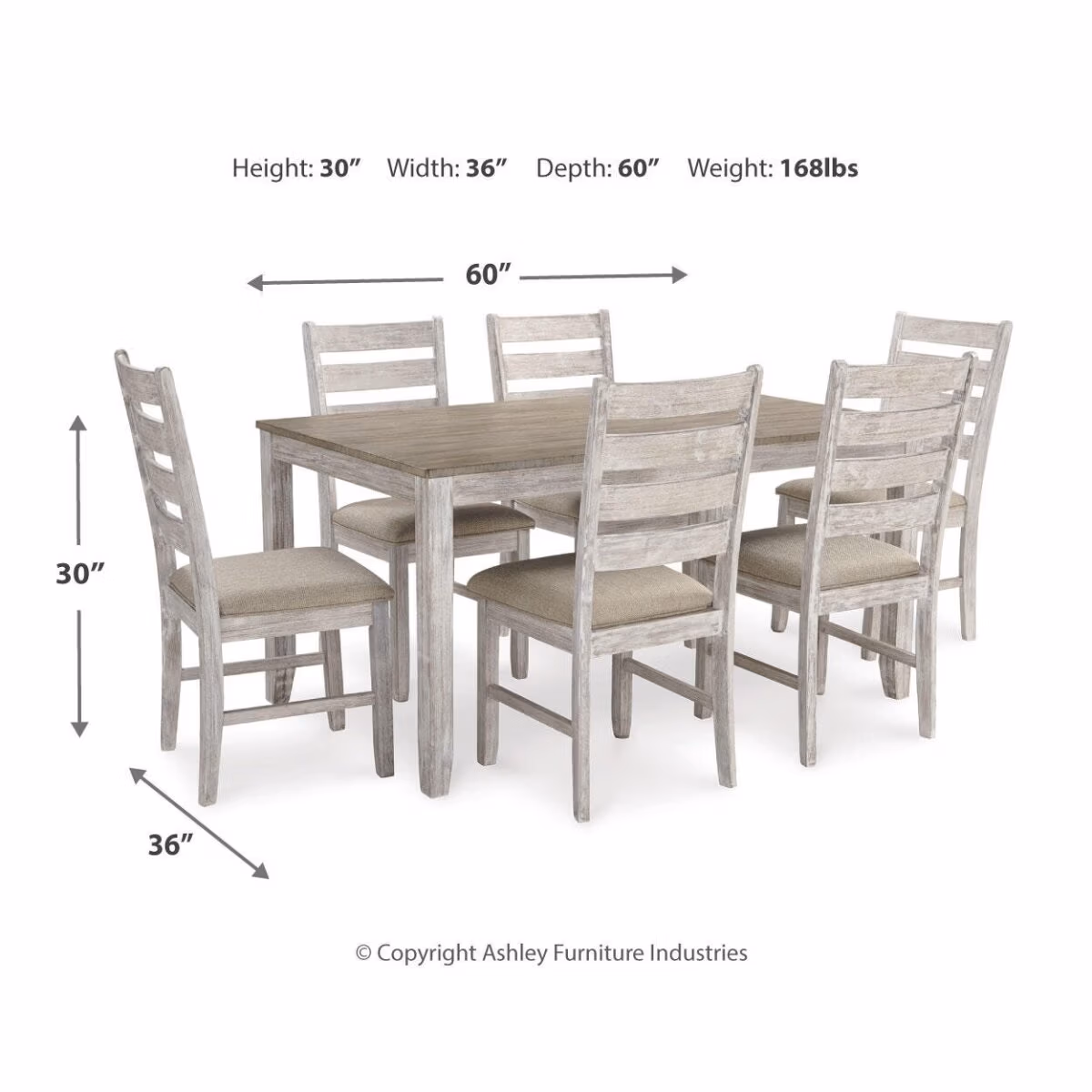 Skempton Dining Table and Chairs (Set of 7) - Image 4
