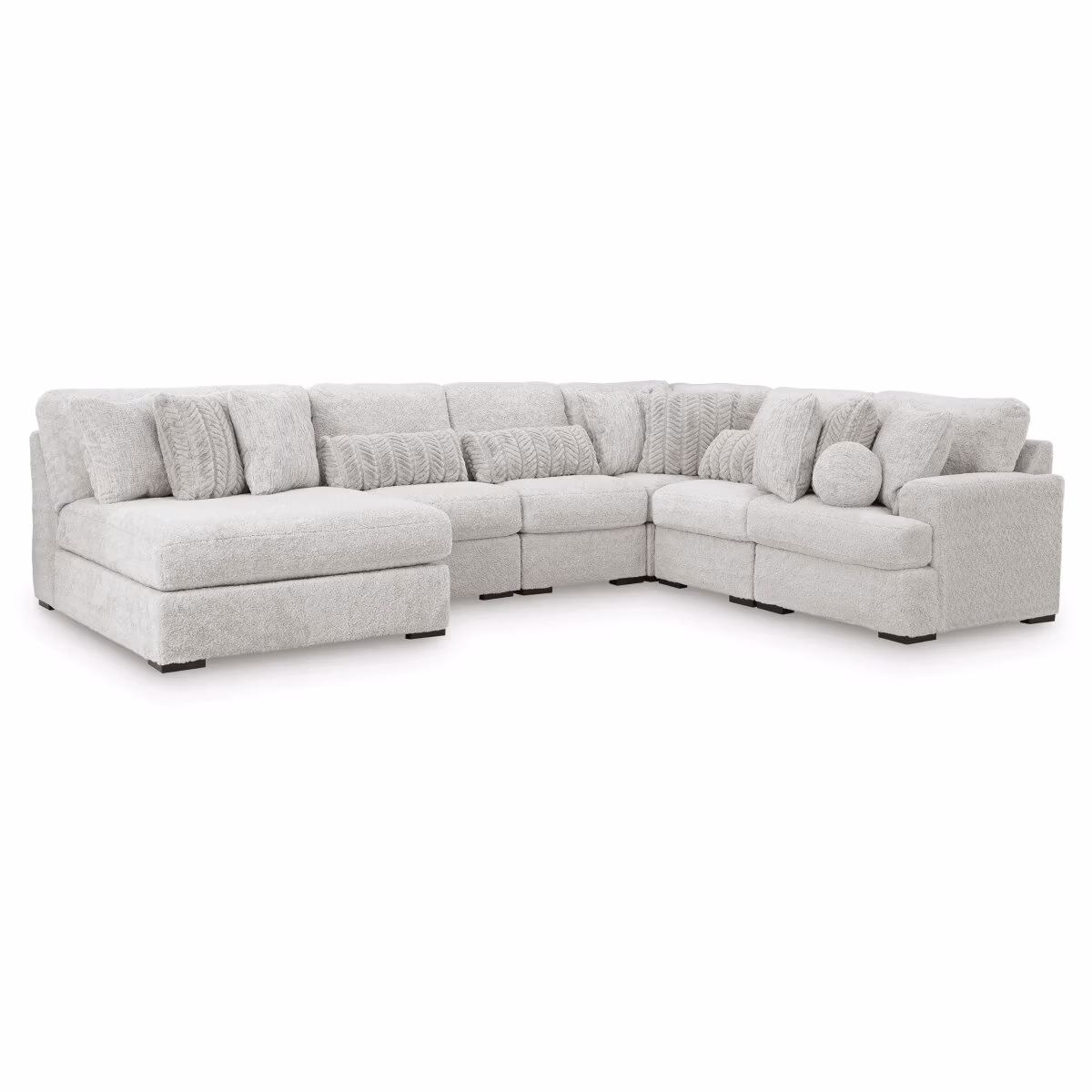 Cuddle Plush 6-Piece Sectional with Chaise - Image 2