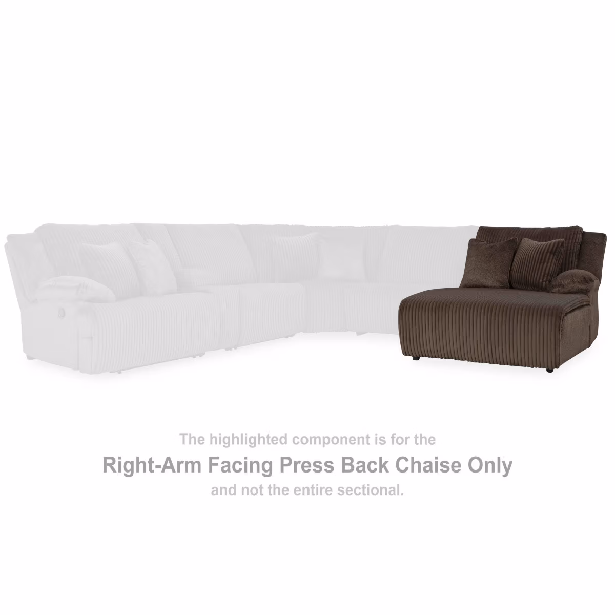 Top Tier Right-Arm Facing Press Back Chaise - Image 3