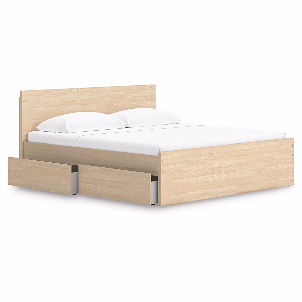 Onita King Panel Platform Bed with 1 Side Storage - Image 4