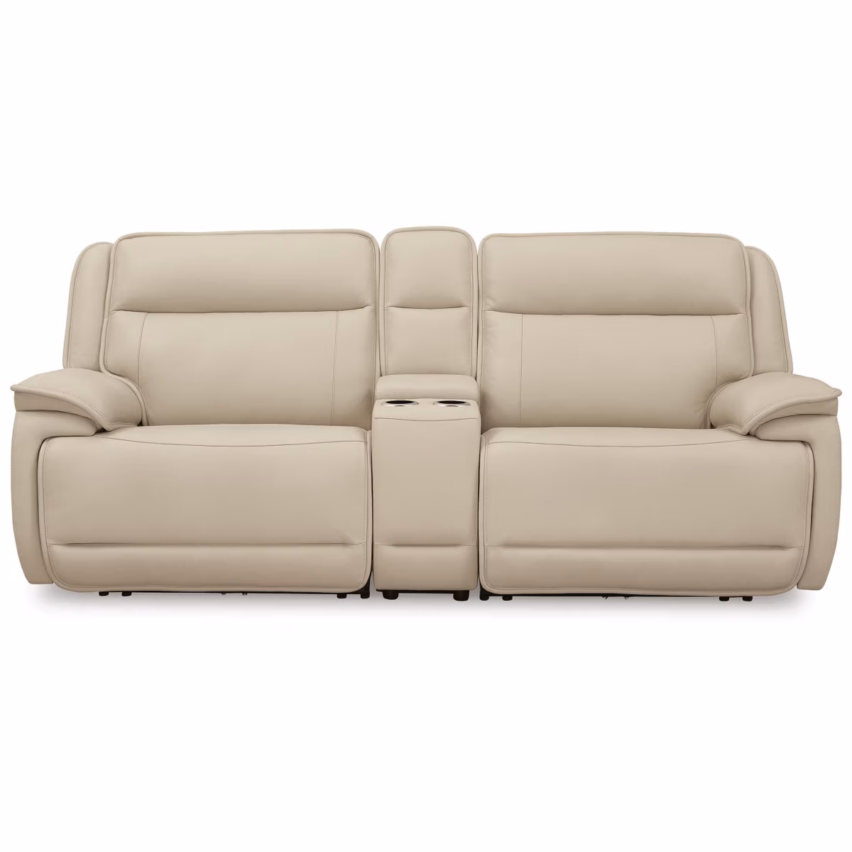 Double Deal 3-Piece Power Reclining Loveseat Sectional with Console - Image 2