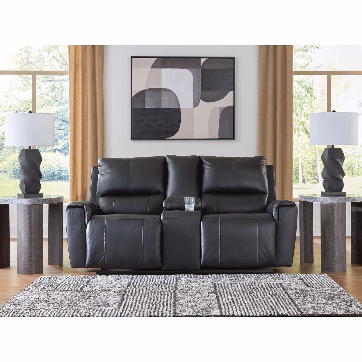 Glossmore Reclining Loveseat with Console - Image 3