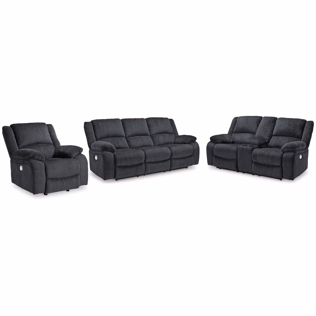 Draycoll Power Reclining Sofa, Loveseat and Recliner - Image 2