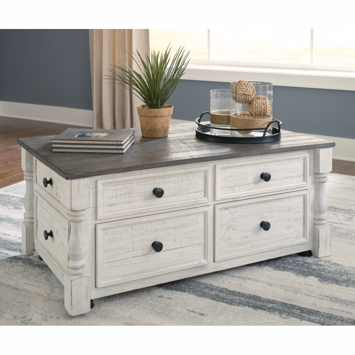 Havalance Lift Top Coffee Table and 2 End Tables - Image 15