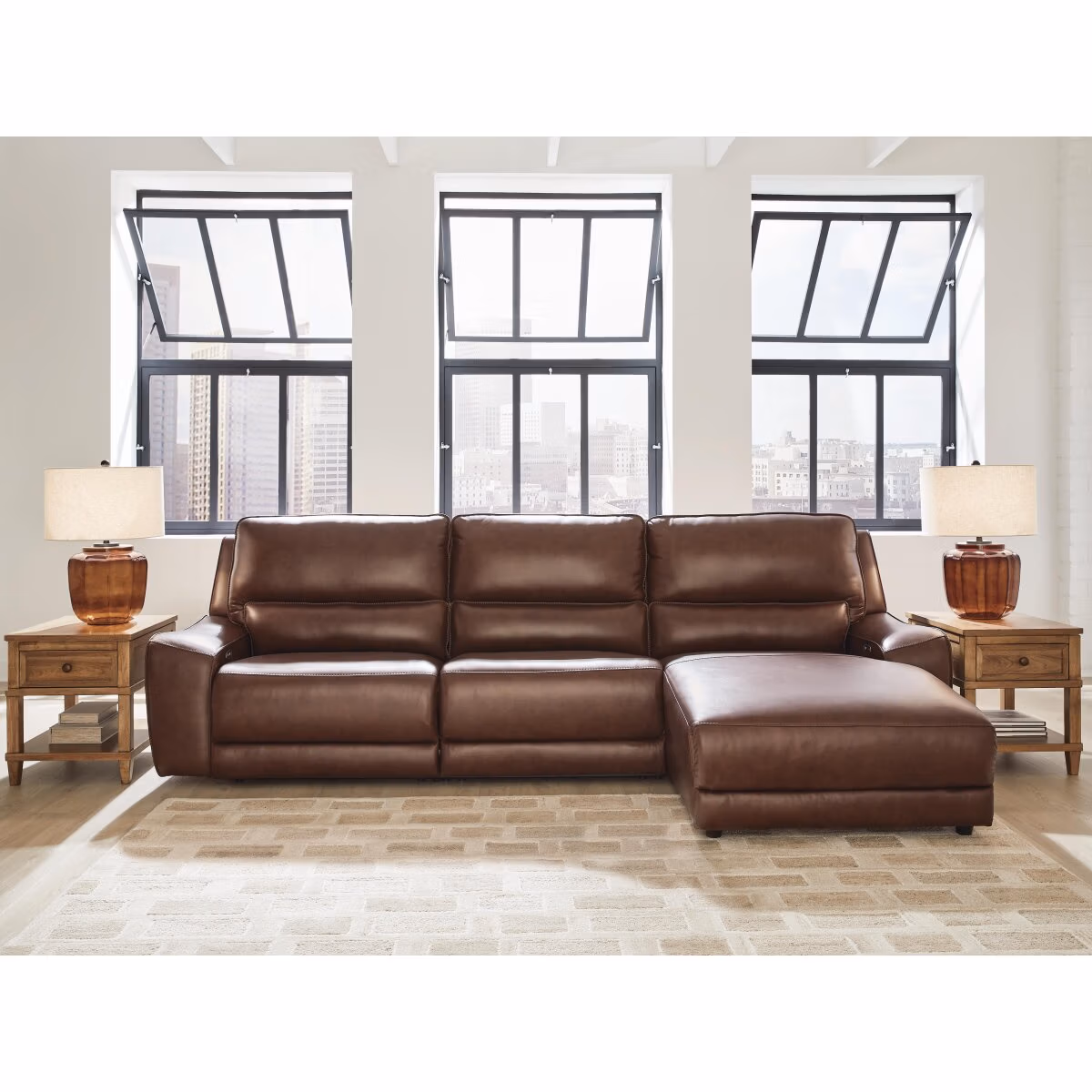 DeepWakes 3-Piece Reclining Sofa Chaise - Image 2