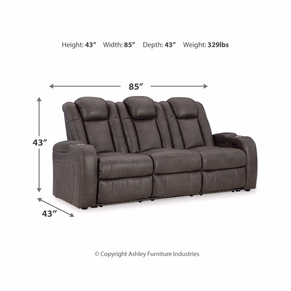 Fyne-Dyme Power Reclining Sofa, Loveseat and Recliner - Image 20