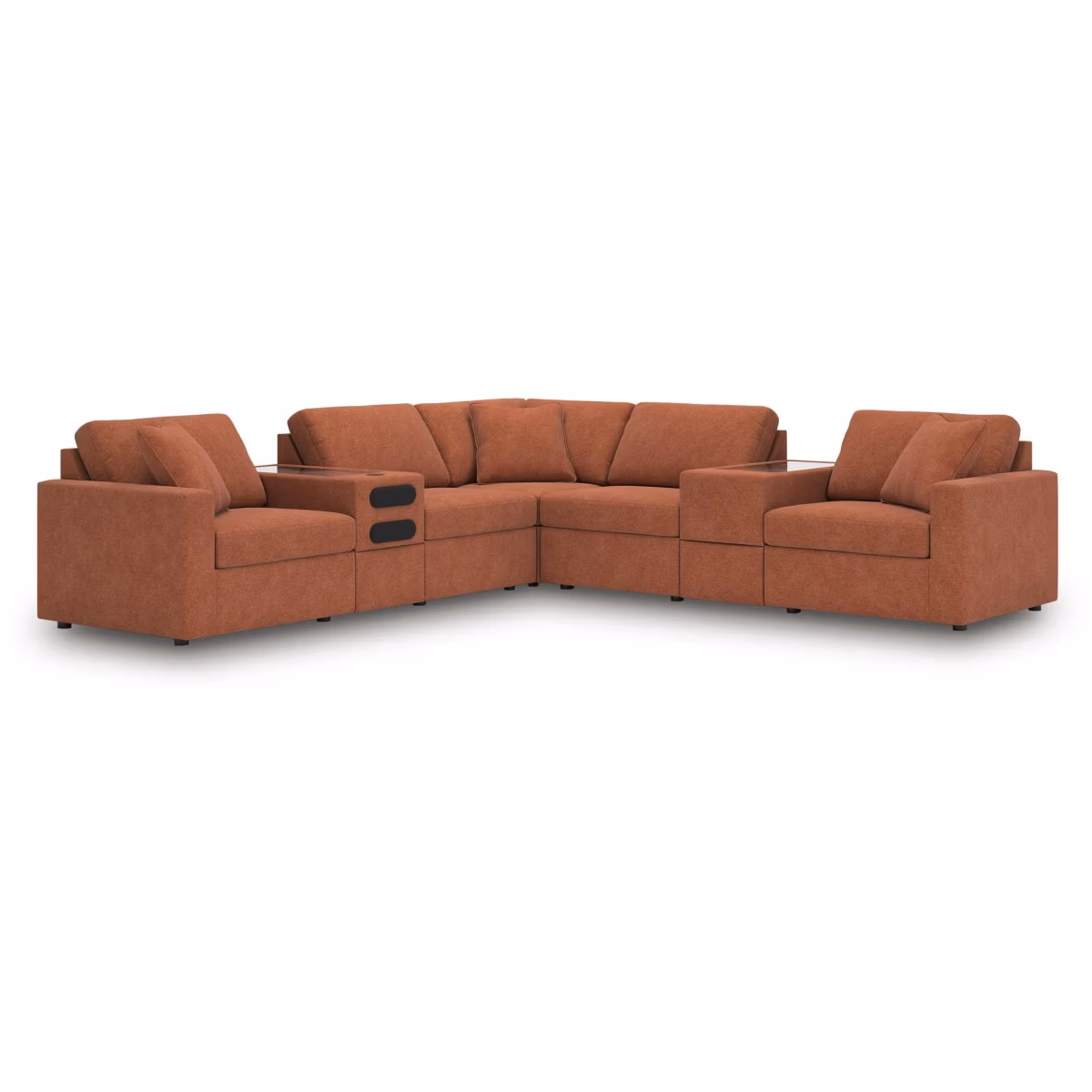 Modmax 7-Piece Balanced Sectional with Audio and Storage Consoles - Image 2