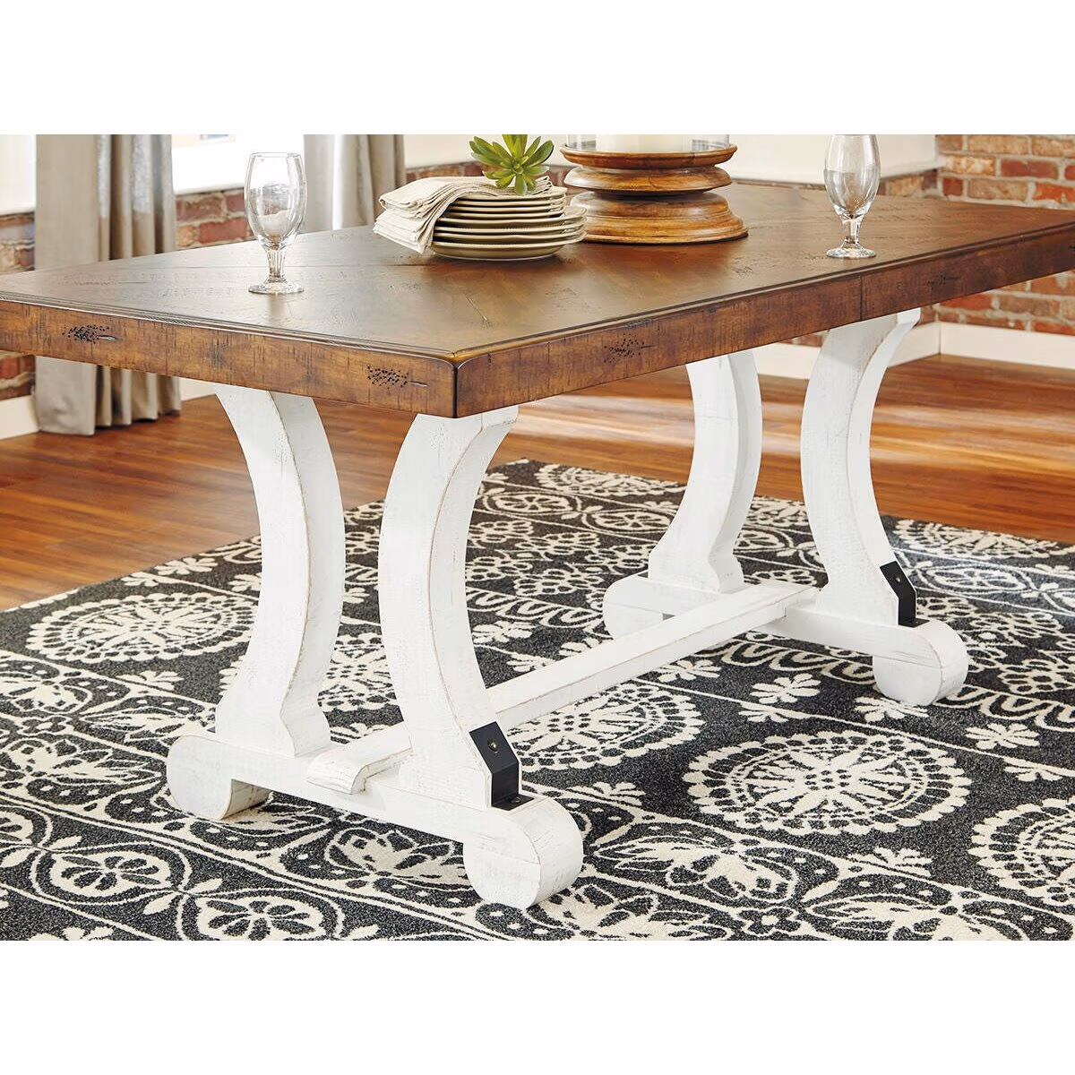 Valebeck Dining Table and 8 Chairs with Server - Image 16