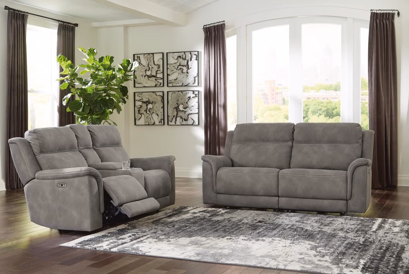 Next-Gen Durapella Power Reclining Sofa and Loveseat