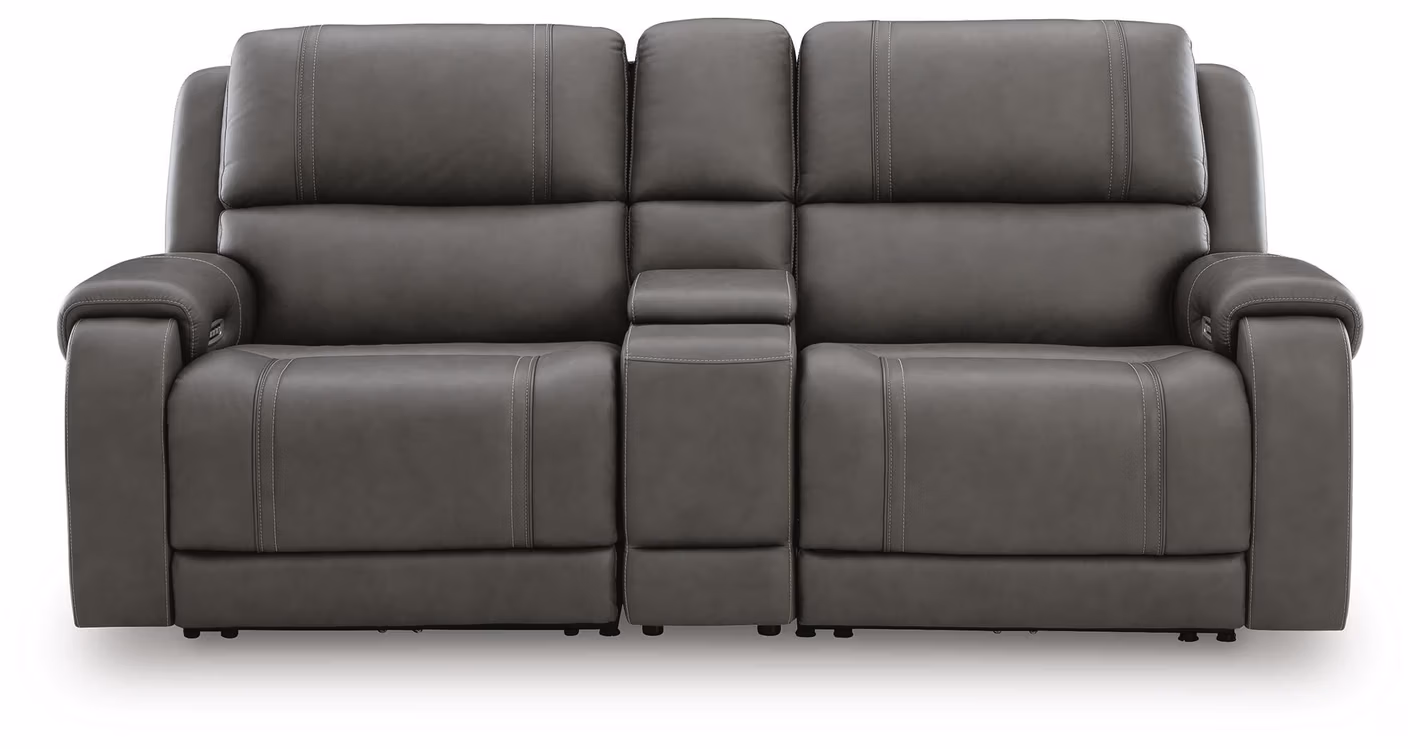 d8b1eea9fb41070c110b3412ef27c1e0 5Z - Pittson 3-Piece Power Reclining Sectional Loveseat with Console - Image 1