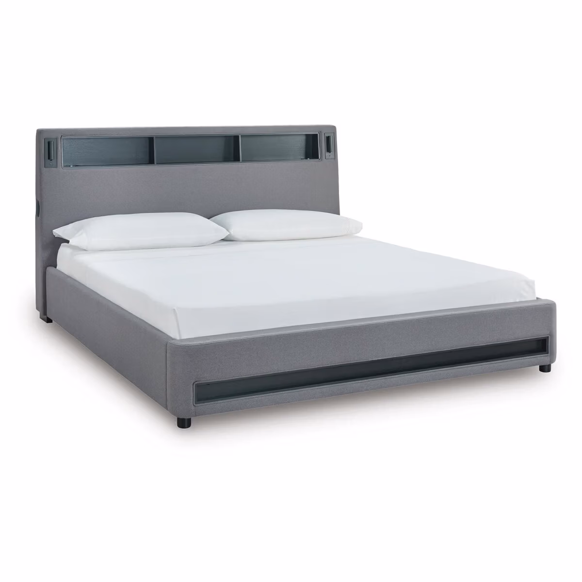 Finigale King Upholstered Bed with Wireless Audio - Image 3