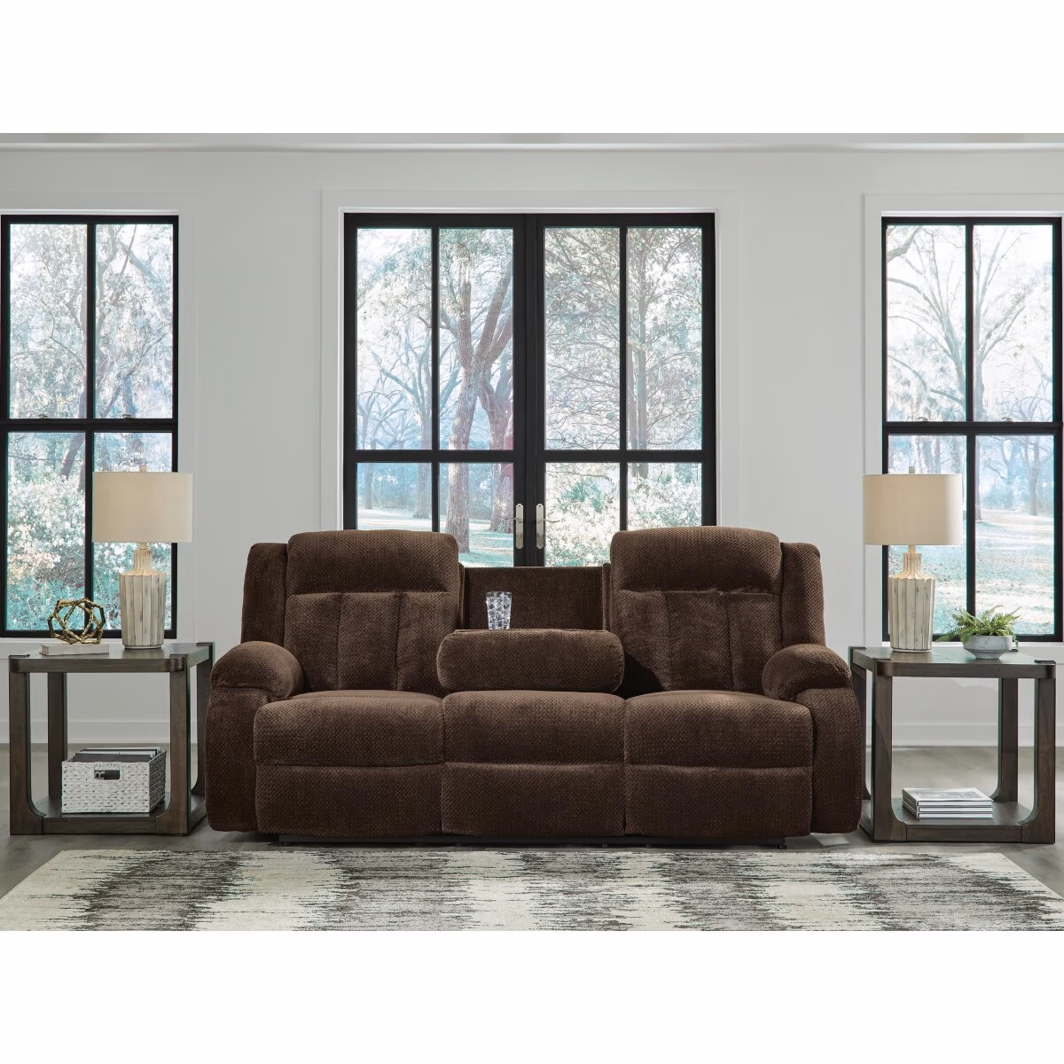 Observation Power Reclining Sofa with Drop Down Table - Image 7