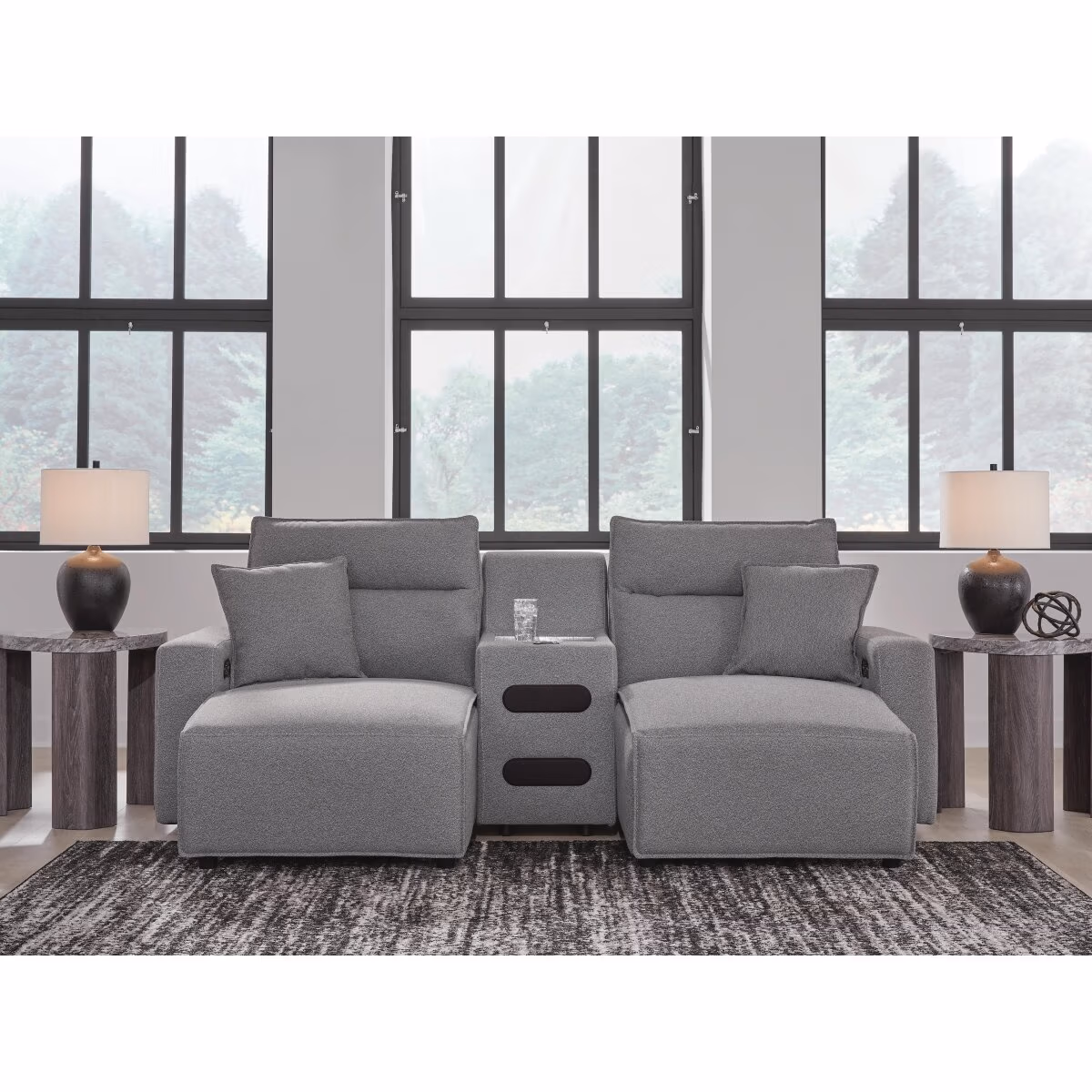 Modmax II 3-Piece Power Reclining Sectional with Chaise and Audio Console - Image 3